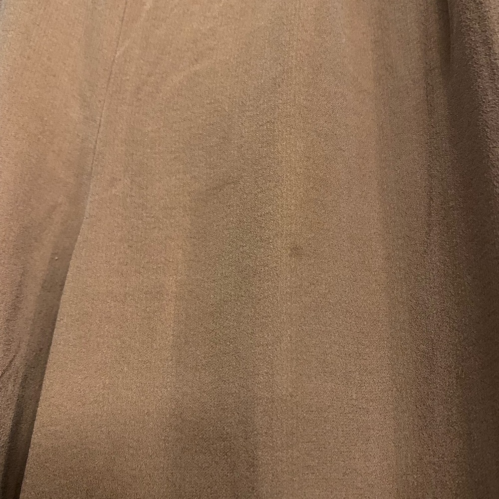 New Eileen Fisher 100% Silk Georgette Crepe Brown/Nutmeg Wide Leg Pant size 10 - Picture 8 of 13